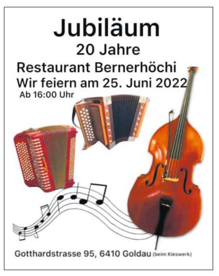 20 Jahre Restaurant Bernerhöchi