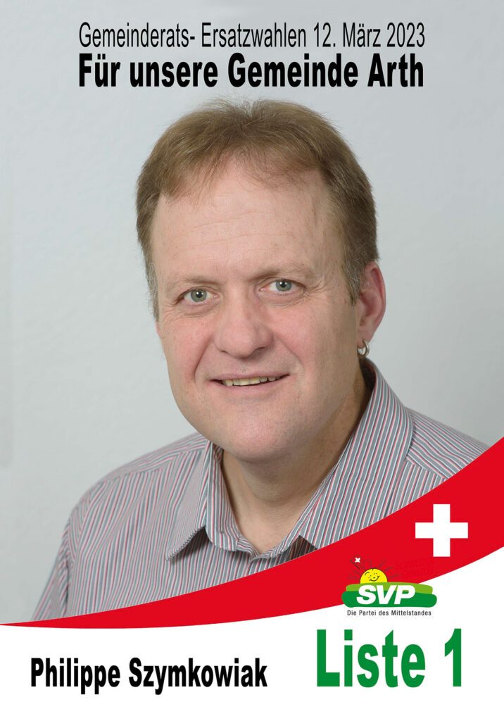 SVP Arth-Oberarth-Goldau stellt Philippe Szymkowiak für Ersatz in den Gemeinderat auf