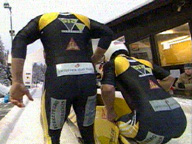 Martin Annen mit Beat Hefti beim Start 