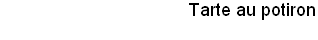 Tarte au potiron